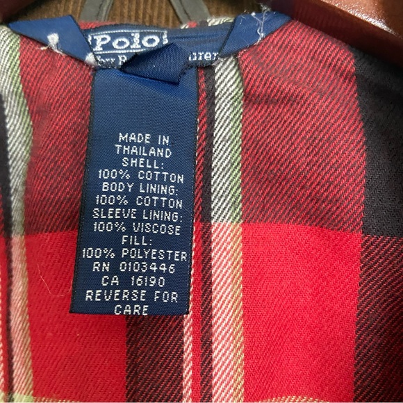 Polo by Ralph Lauren Green w/Plaid lining & Corduroy collar Jacket - Size 6 - Picture 4 of 14